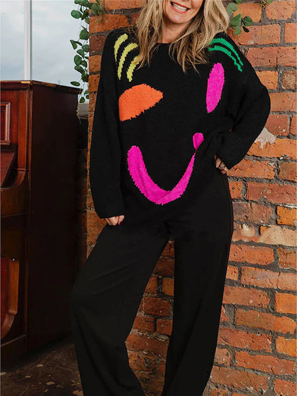 Arabellan | Women's Long Sleeve Oversized Knit Sweater