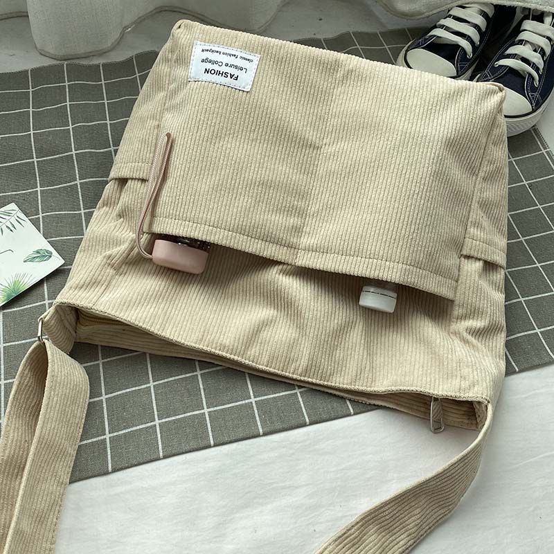 Adjustable Strap Women's Casual Shoulder Bag with Multiple Pockets