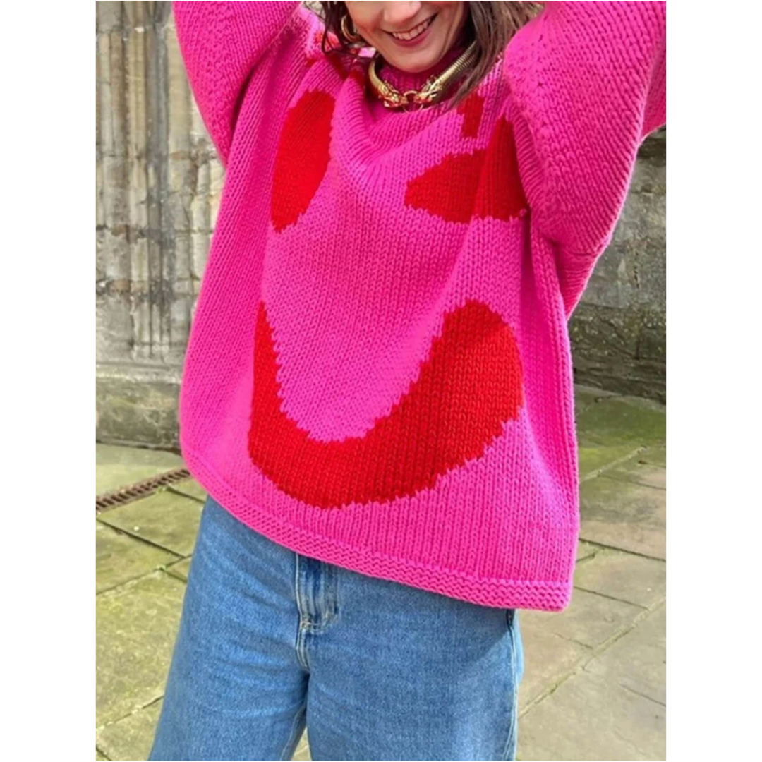 Arabellan | Women's Long Sleeve Oversized Knit Sweater
