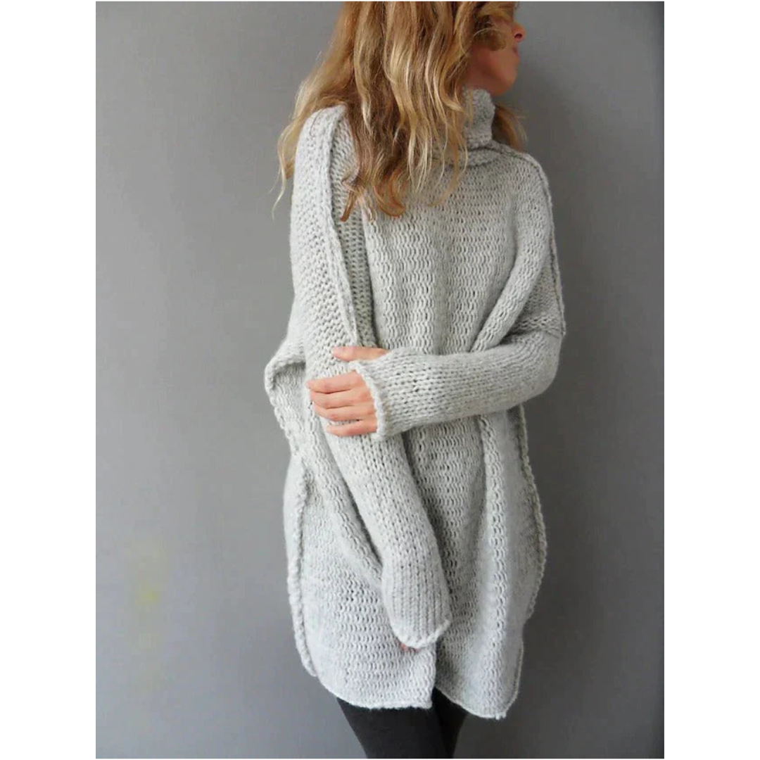 Linar | Oversized Gray Sweater for Women