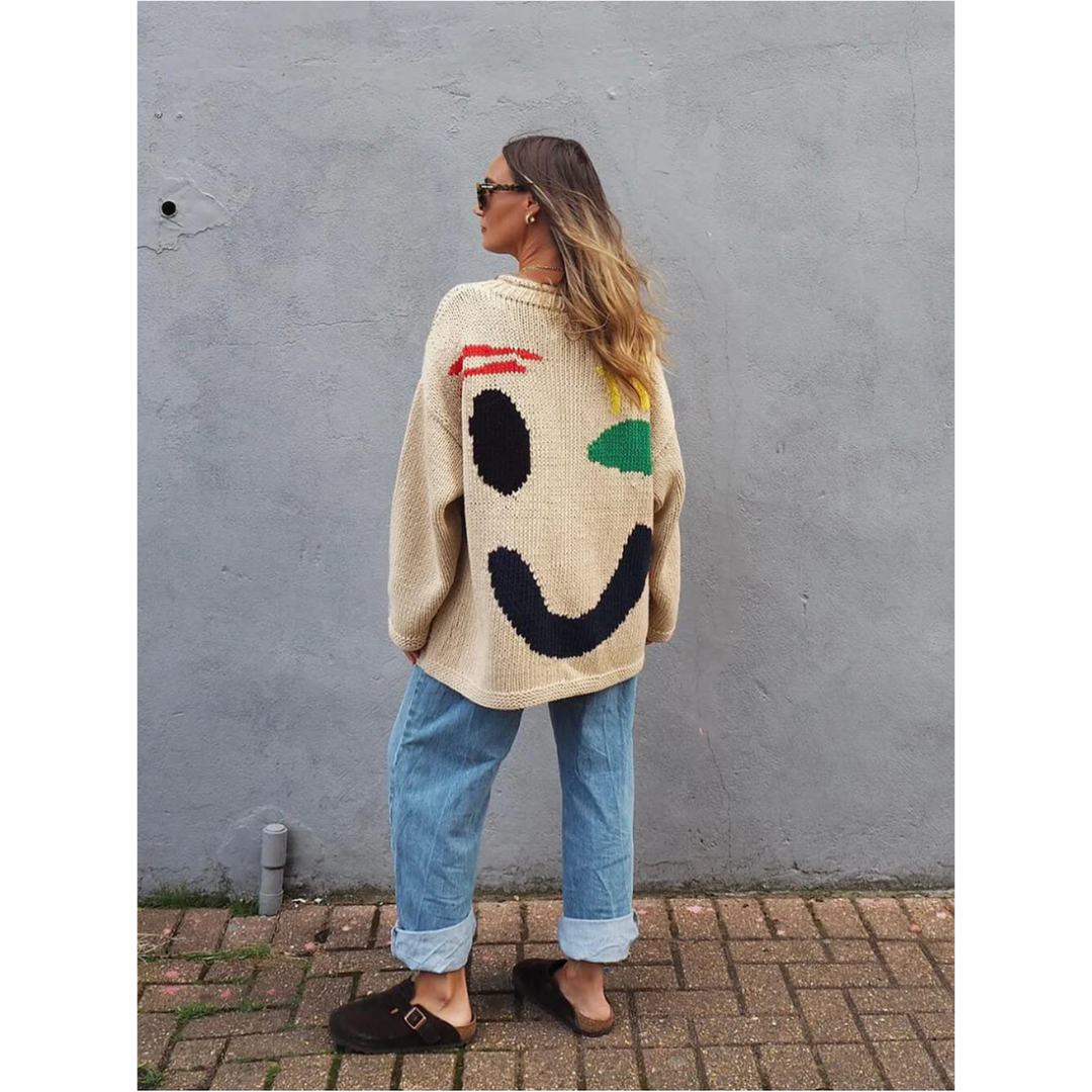 Arabellan | Women's Long Sleeve Oversized Knit Sweater