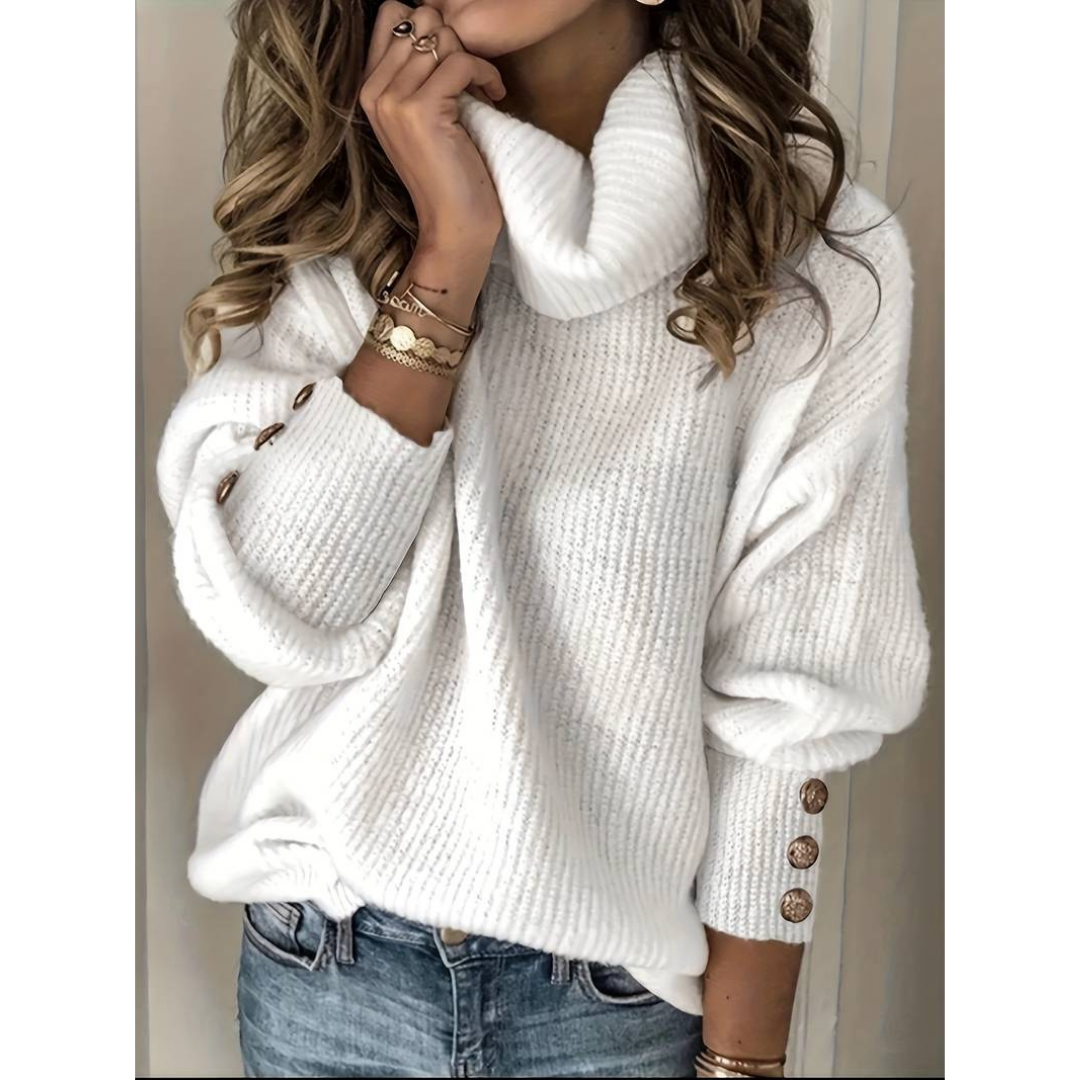 Helgan | Women's Cozy Turtleneck Sweater | Warmth Guaranteed