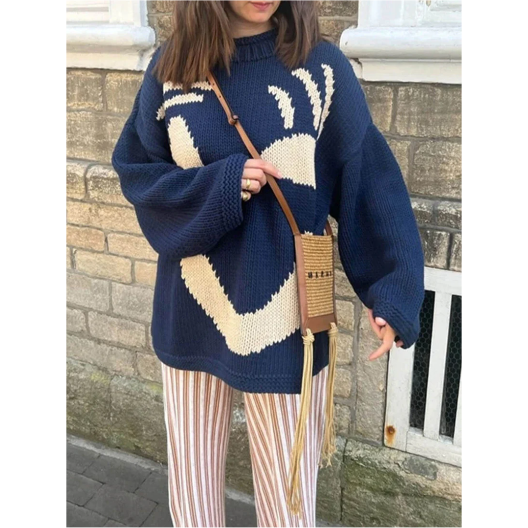 Arabellan | Women's Long Sleeve Oversized Knit Sweater