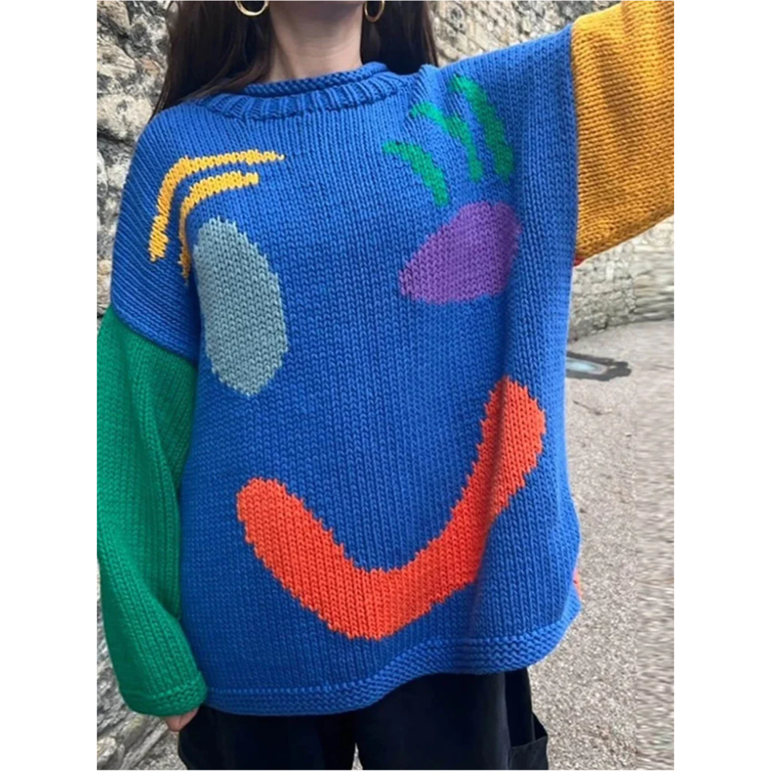 Arabellan | Women's Long Sleeve Oversized Knit Sweater