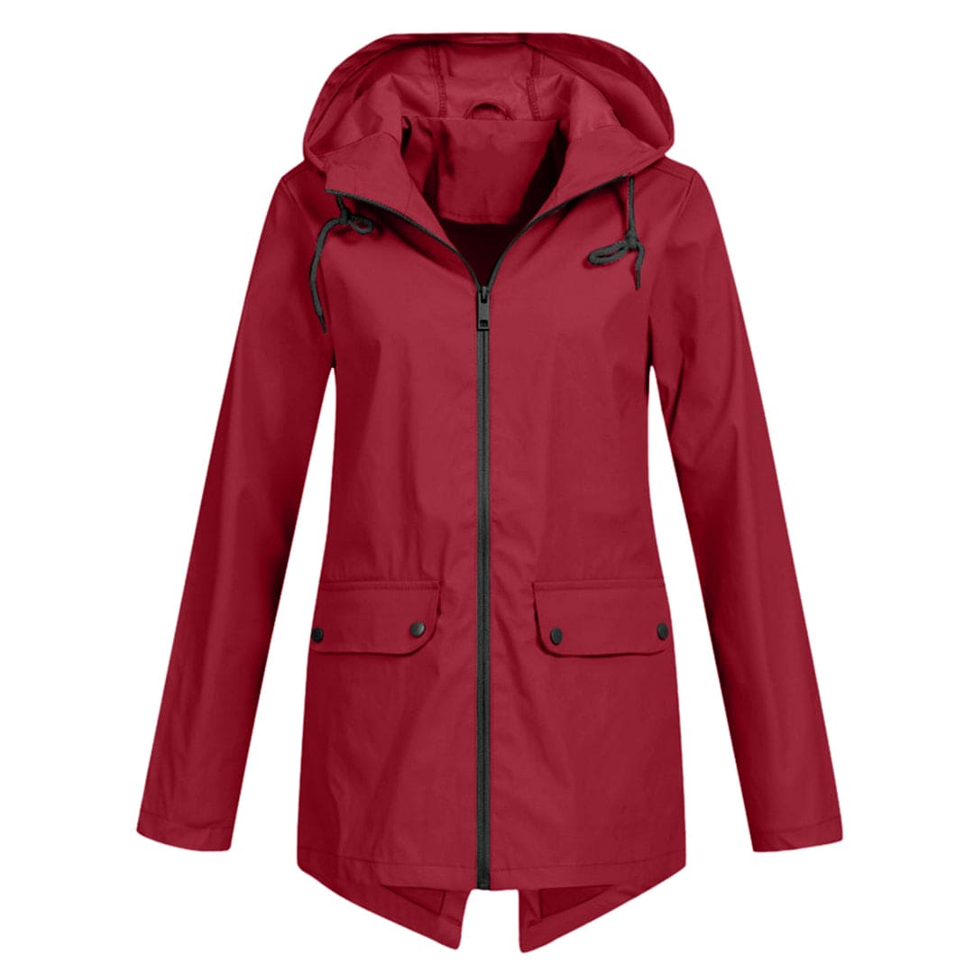 Women's Hooded Lightweight Waterproof Windbreaker Jacket