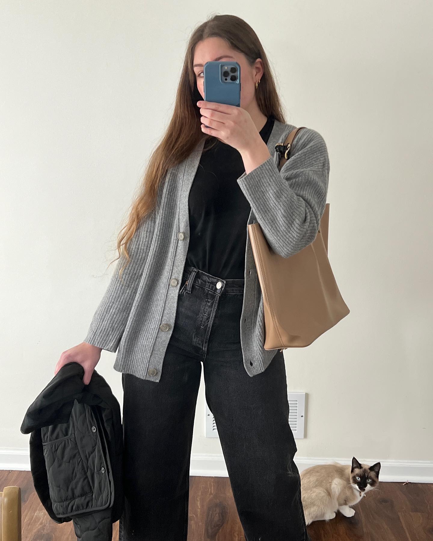 Cozy Ribbed Knit Oversized Button Cardigan for Women