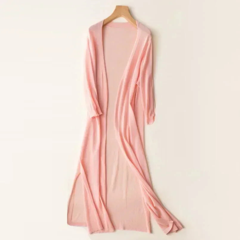 Open Front Long Sleeve Cardigan for Women