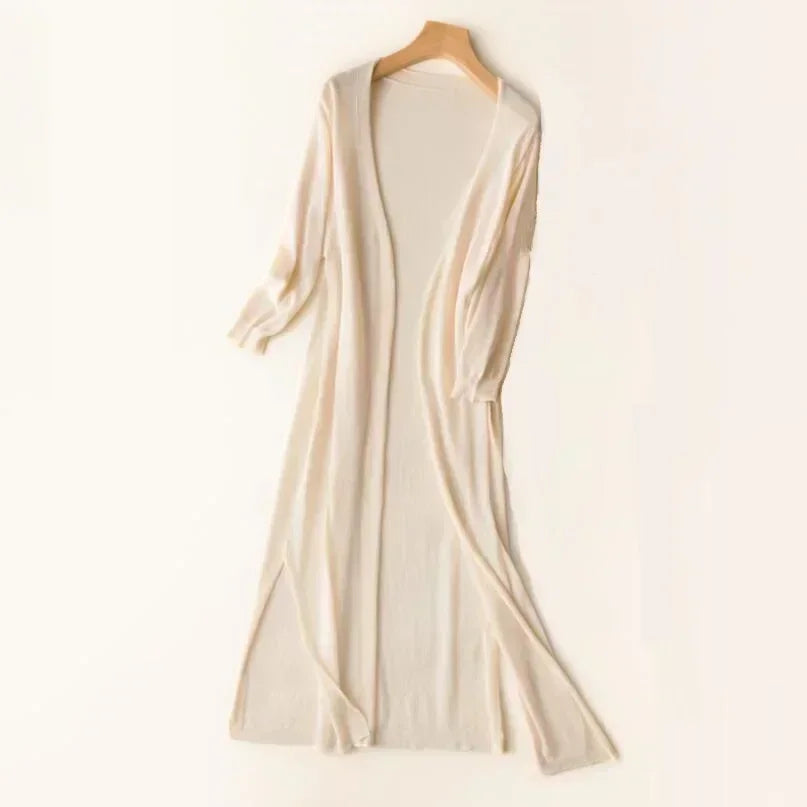 Open Front Long Sleeve Cardigan for Women