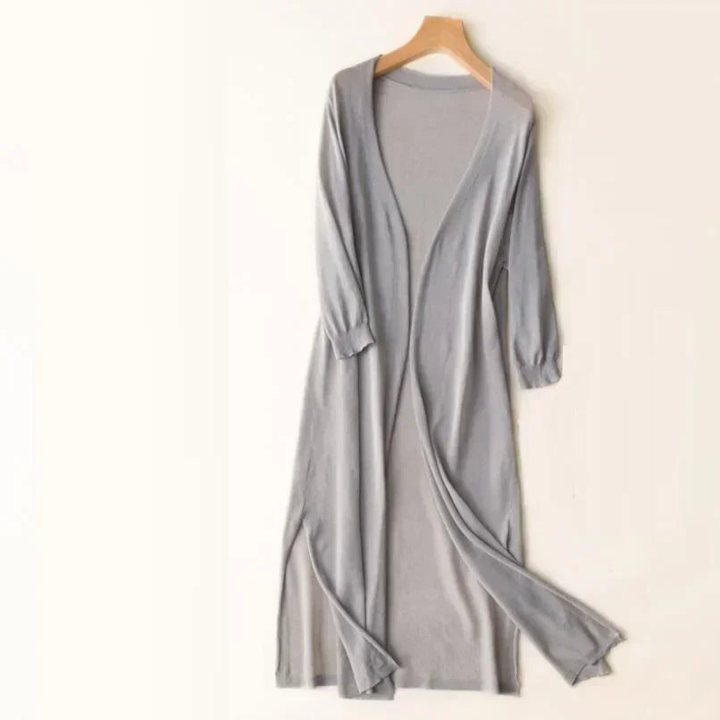 Open Front Long Sleeve Cardigan for Women
