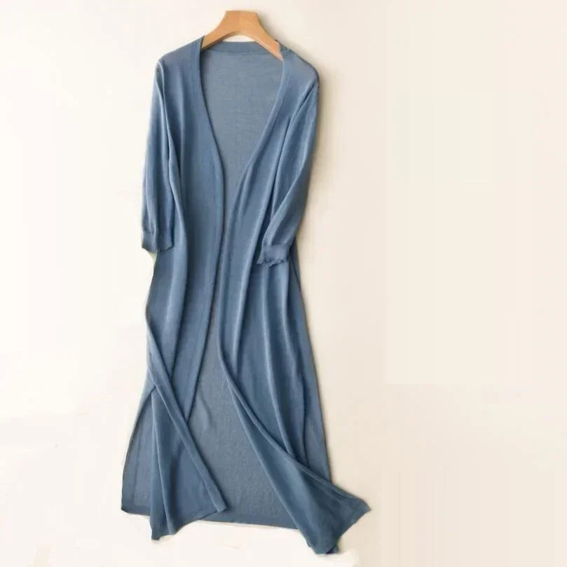 Open Front Long Sleeve Cardigan for Women