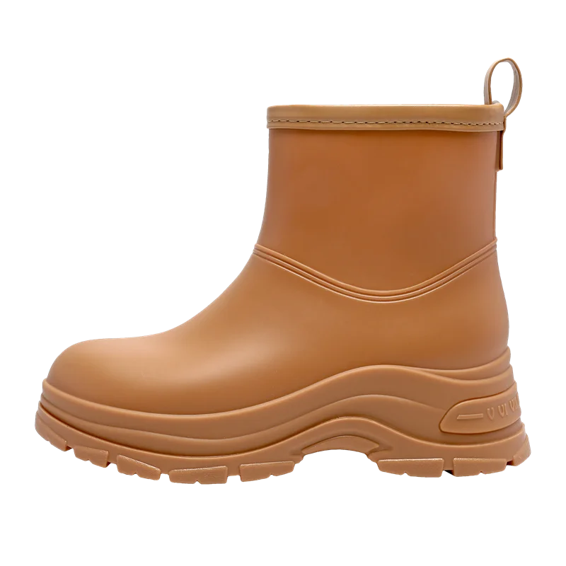 Women's Mid-Calf Waterproof Boots with Slip-Resistant Thick Sole