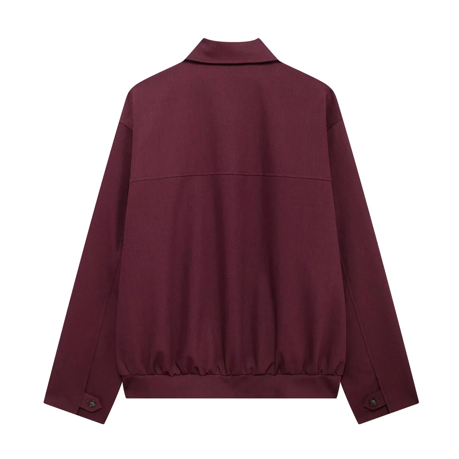 Modern Tailored Fit Long Sleeve Cropped Bomber Jacket for Women