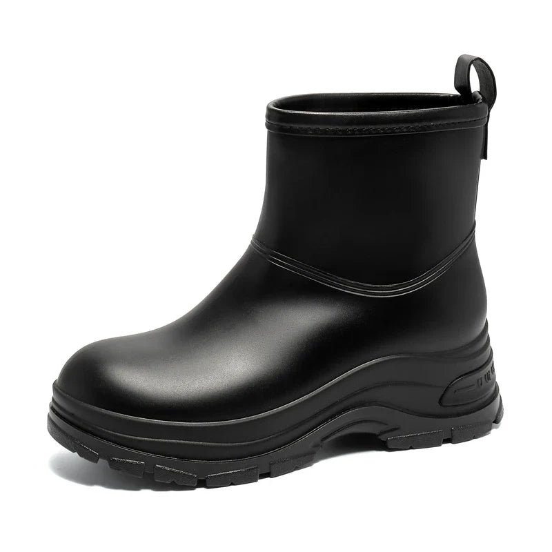 Women's Mid-Calf Waterproof Boots with Slip-Resistant Thick Sole