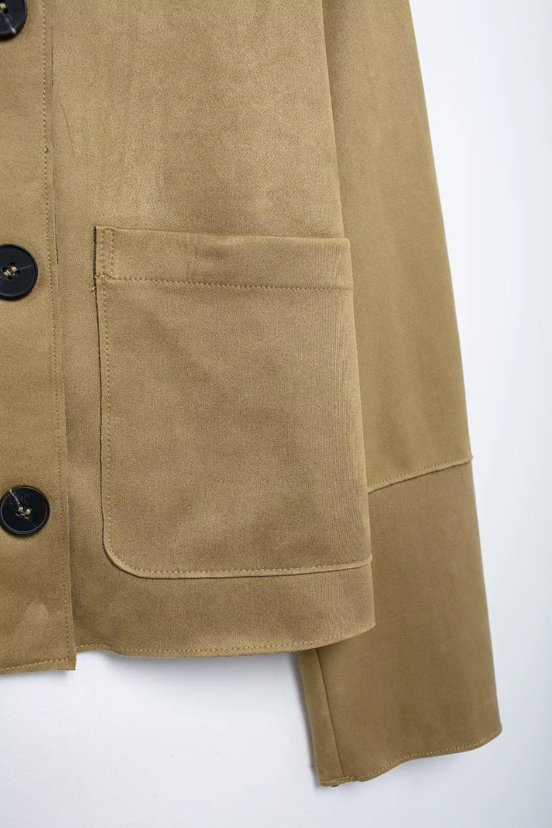 Minimalist Button-Up Women's Varsity Bomber Jacket