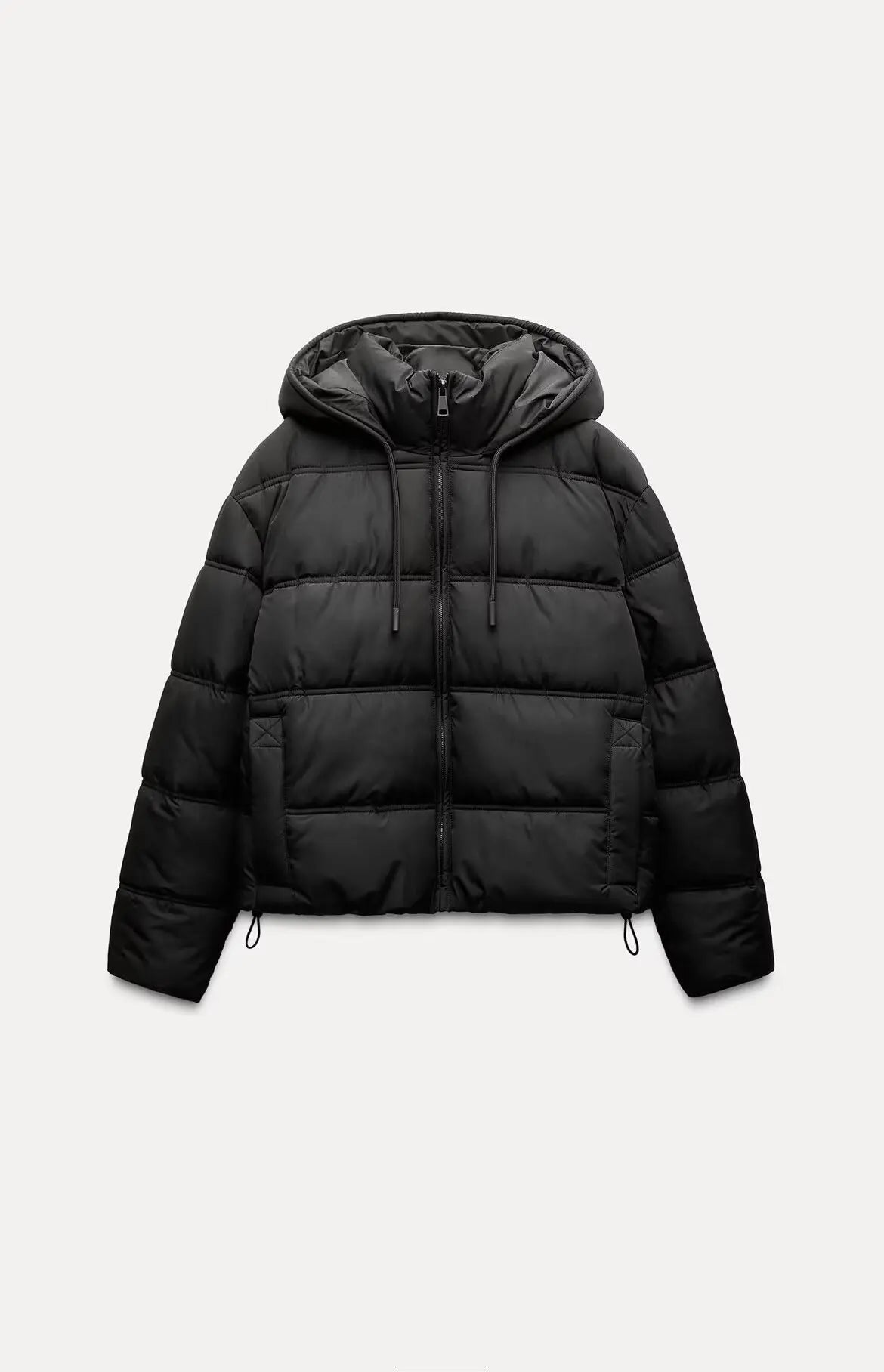Women's Quilted Insulated Hooded Puffer Jacket for Casual Wear
