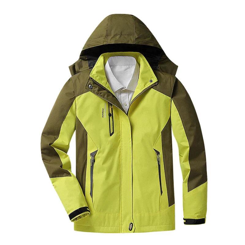Women's Hooded Sporty Design Waterproof Windbreaker Jacket