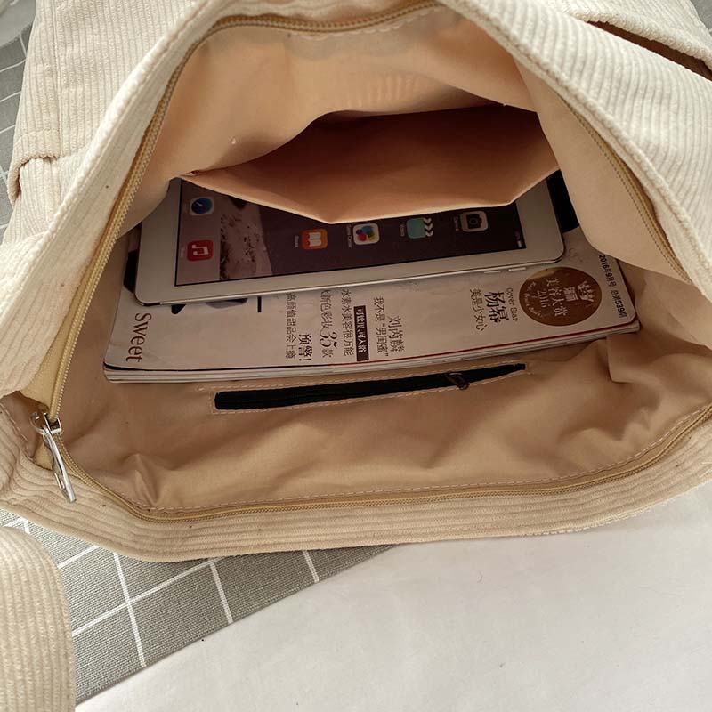 Adjustable Strap Women's Casual Shoulder Bag with Multiple Pockets