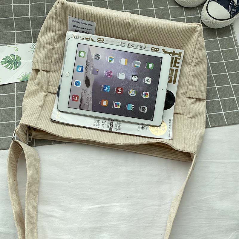 Adjustable Strap Women's Casual Shoulder Bag with Multiple Pockets