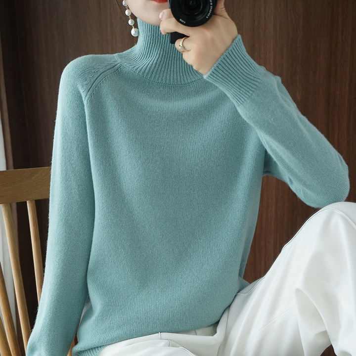 Flynni | Ladies' Turtleneck Knit Sweater