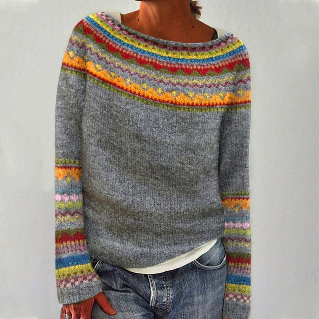Courtey | Women's Cozy Long Sleeve Crew Neck Sweater