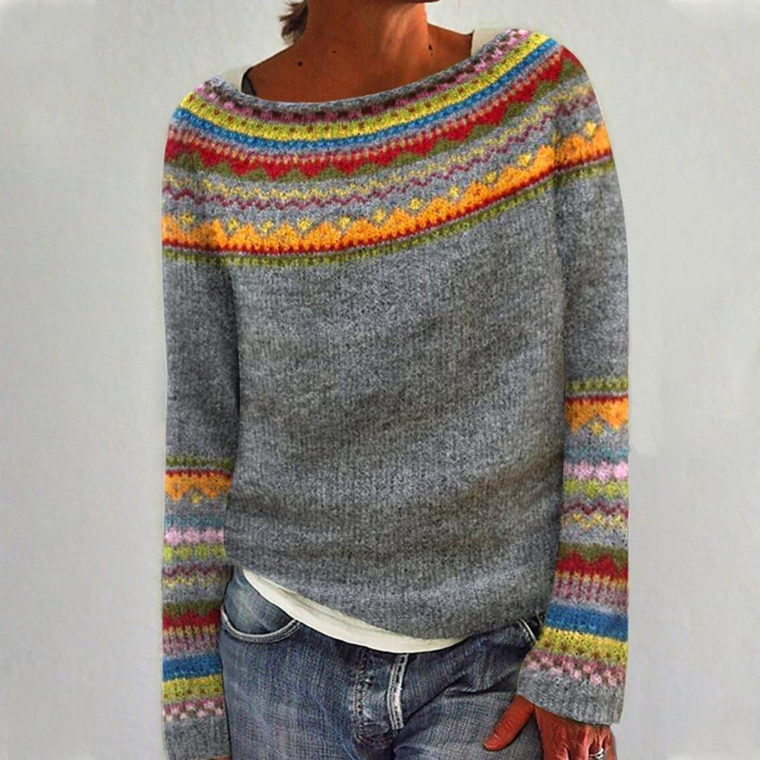 Courtey | Women's Cozy Long Sleeve Crew Neck Sweater