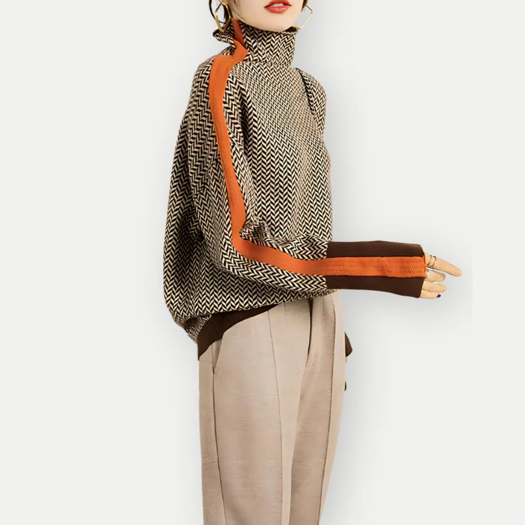 Clauzia | Contemporary Women's Winter Sweater | Long Sleeve Design