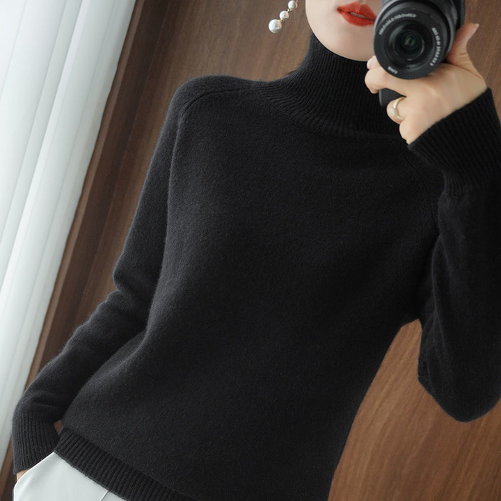 Flynni | Ladies' Turtleneck Knit Sweater
