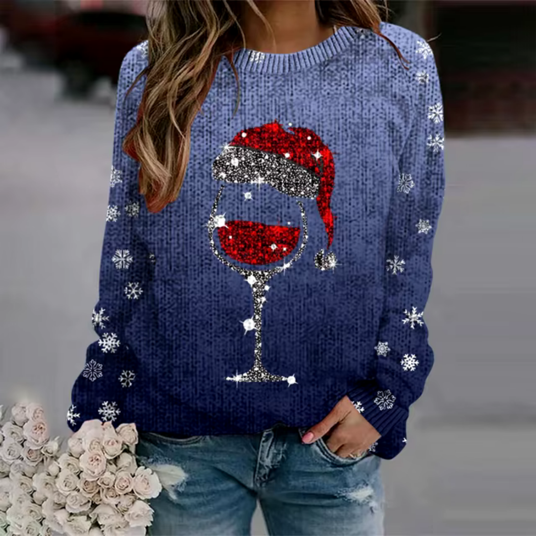 Cozy Knit Christmas Sweater for Women | Crew Neck Design
