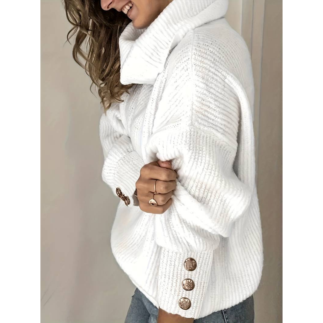 Helgan | Women's Cozy Turtleneck Sweater | Warmth Guaranteed