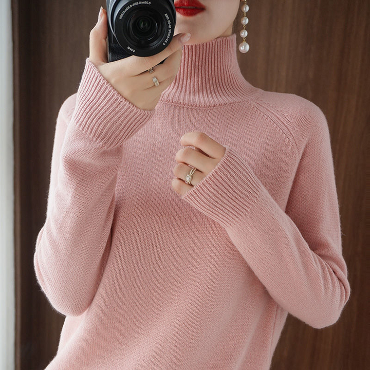Flynni | Ladies' Turtleneck Knit Sweater