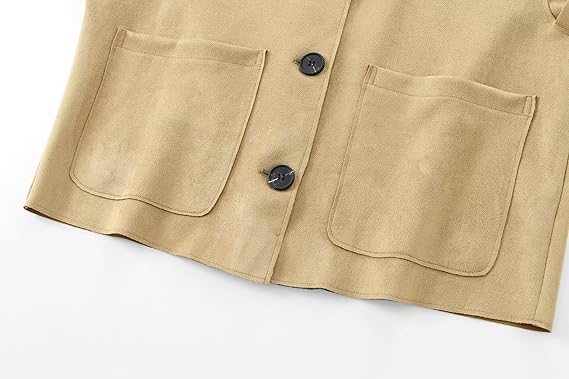 Elegant Tailored Fit Long Sleeve Cropped Blazer Jacket for Women