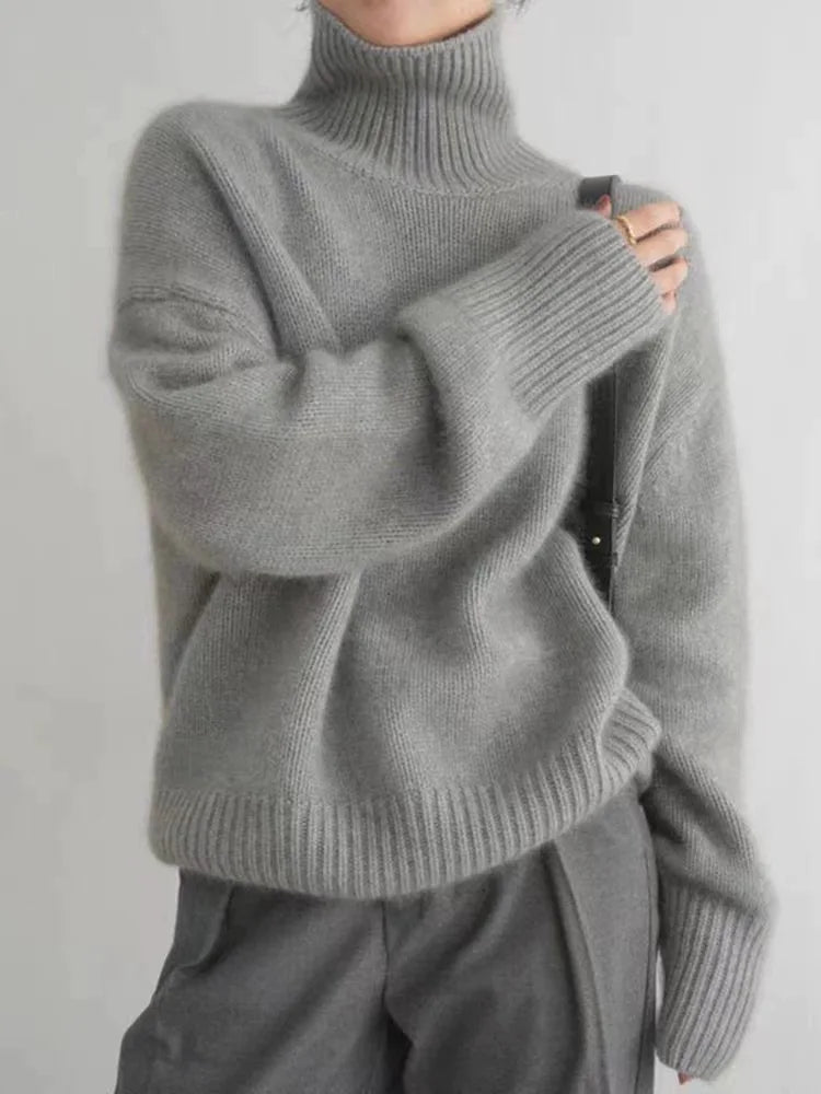 Serenity | Ladies' Turtleneck Knit Sweater