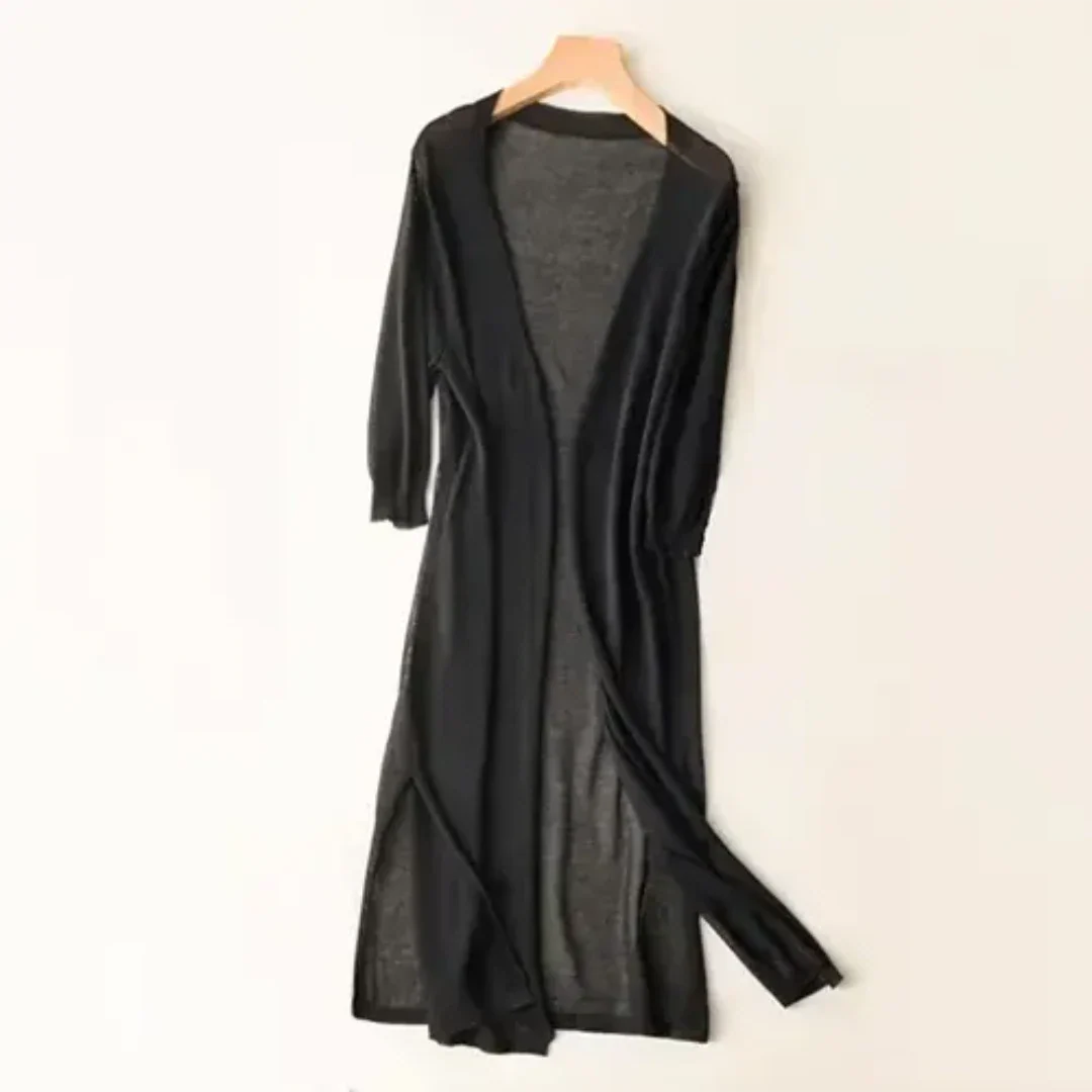 Inezimen | Lightweight Long Modern Cardigan for Women