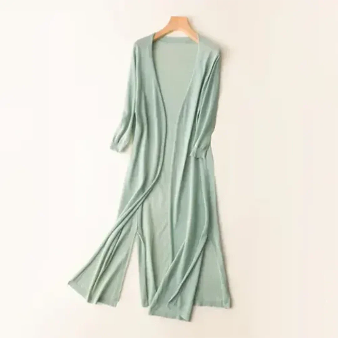 Inezimen | Lightweight Long Modern Cardigan for Women
