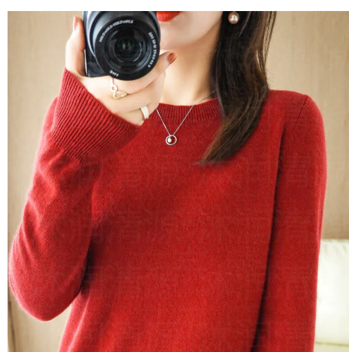 Agneser | Women's Winter Crew Neck Sweater
