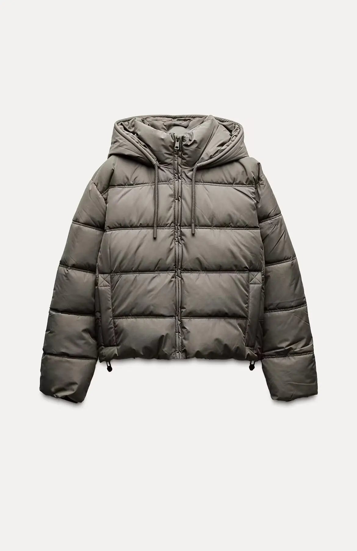 Women's Quilted Insulated Hooded Puffer Jacket for Casual Wear