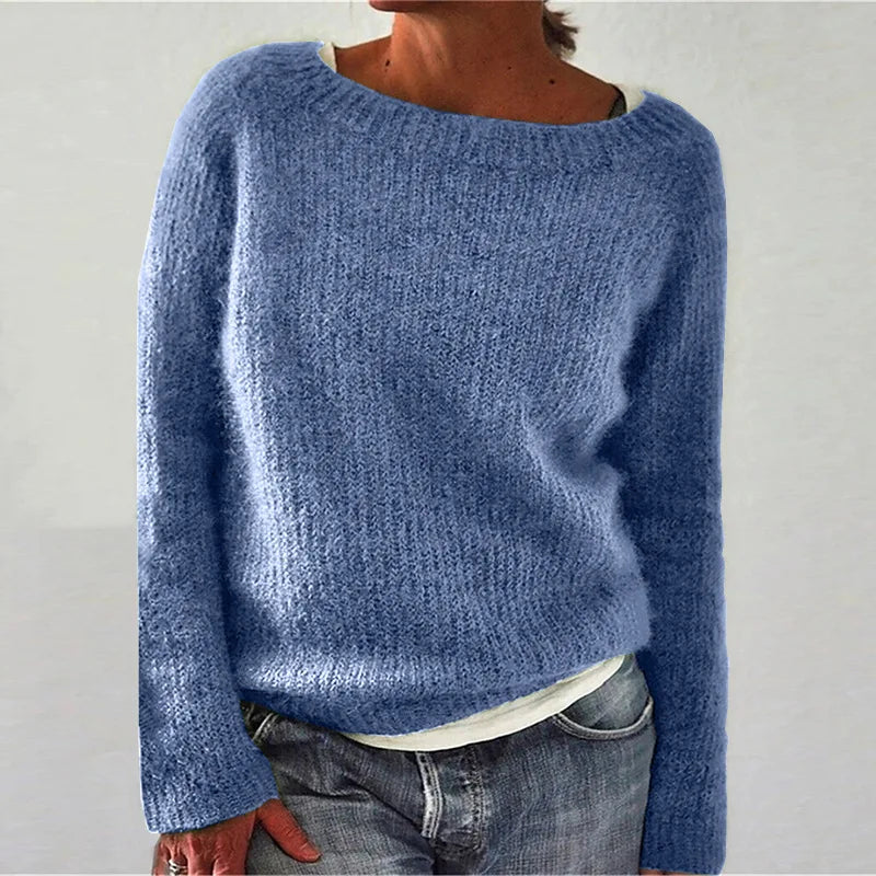 Women's Oversized Knit Jumper with Long Sleeves