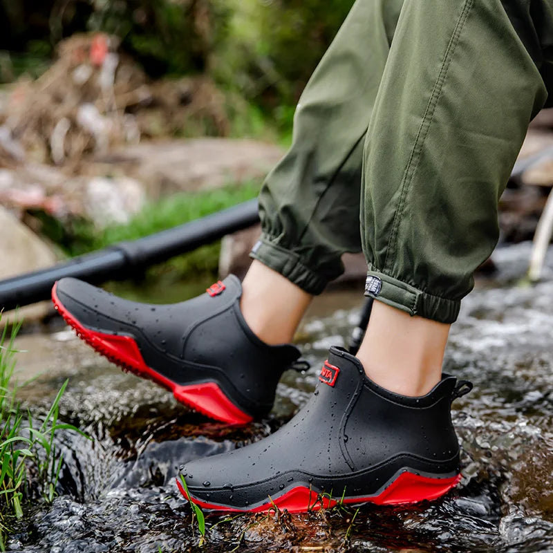 Women's Waterproof Ankle Boots Featuring Slip-Resistant Outsole and Convenient Pull Tab