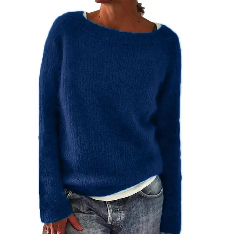 Women's Oversized Knit Jumper with Long Sleeves