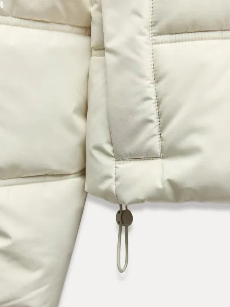 Women's Quilted Insulated Hooded Puffer Jacket for Casual Wear