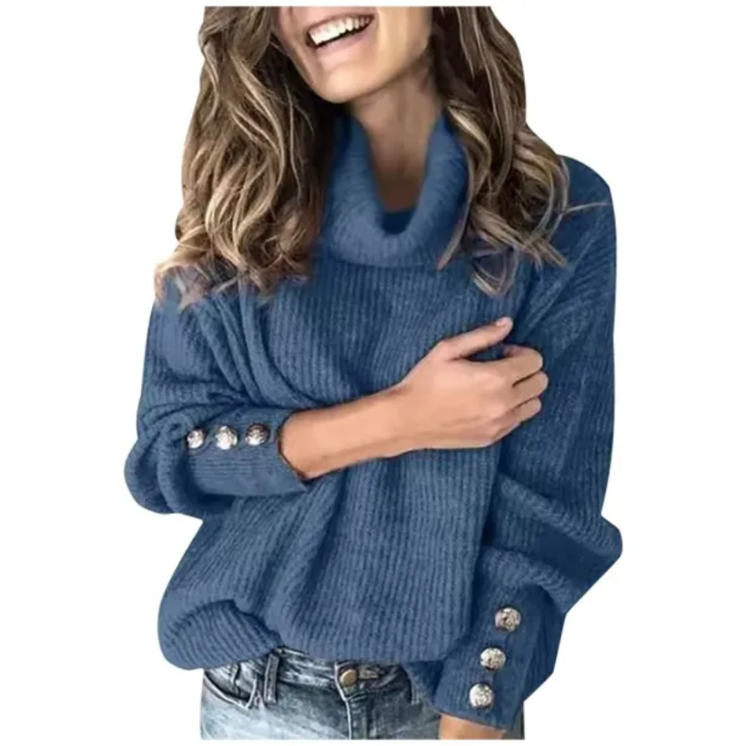 Helgan | Women's Cozy Turtleneck Sweater | Warmth Guaranteed