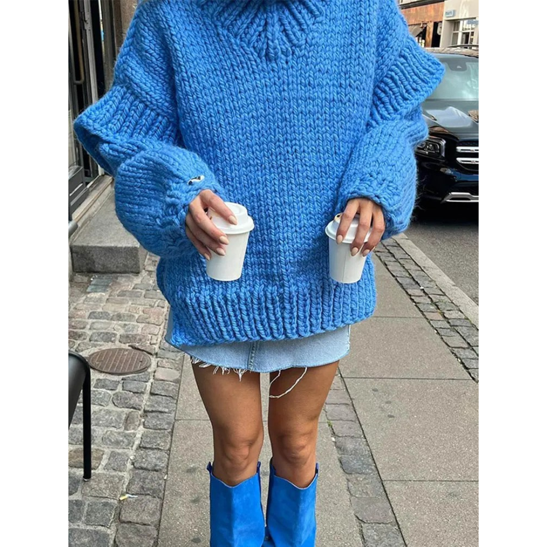 Erenabaji | Cozy Oversized Knit Sweater for Women | Warm