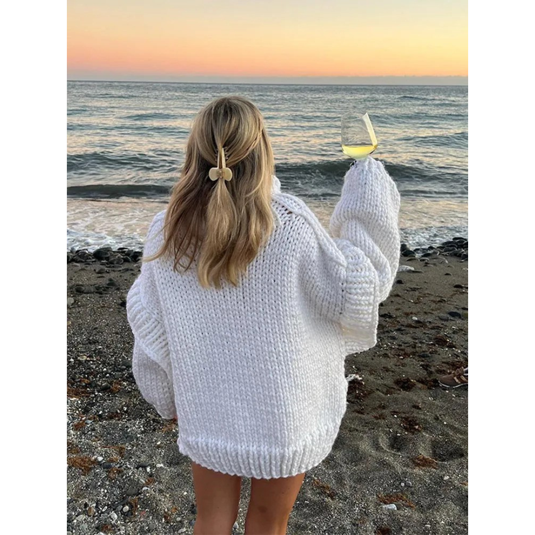 Erenabaji | Cozy Oversized Knit Sweater for Women | Warm