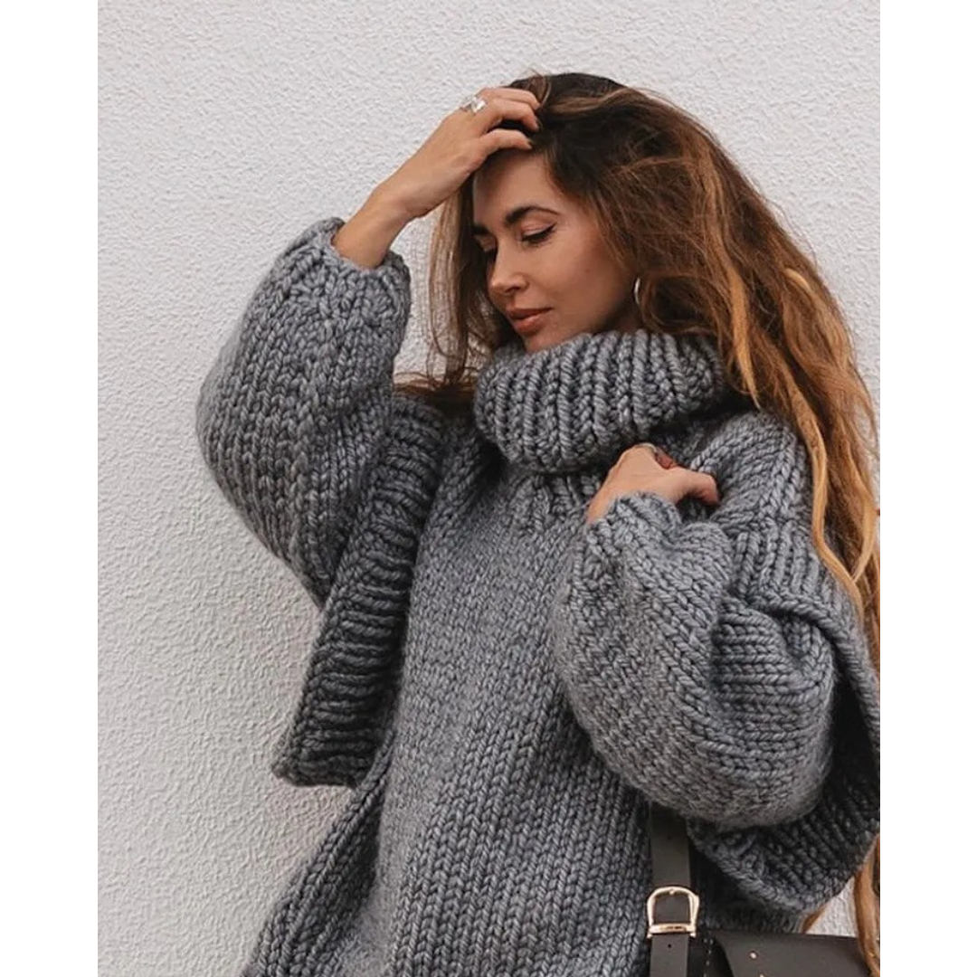 Erenabaji | Cozy Oversized Knit Sweater for Women | Warm