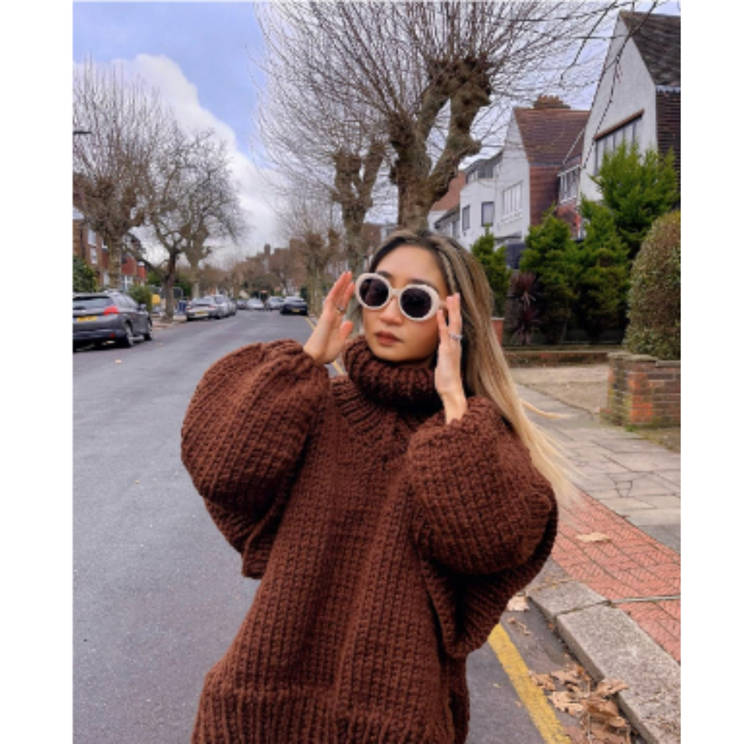 Erenabaji | Cozy Oversized Knit Sweater for Women