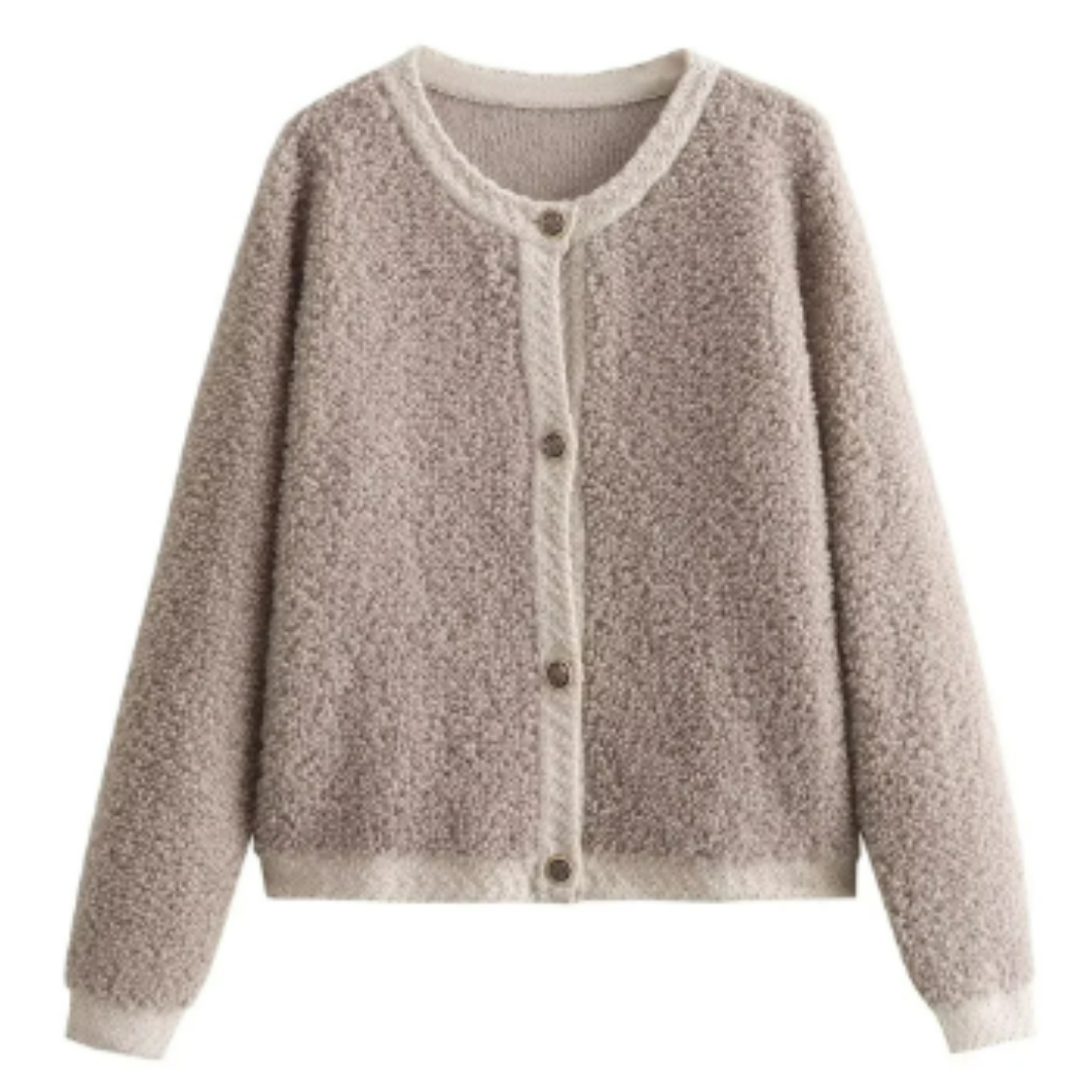 Kerstinin | Women's Fuzzy Teddy Cardigan