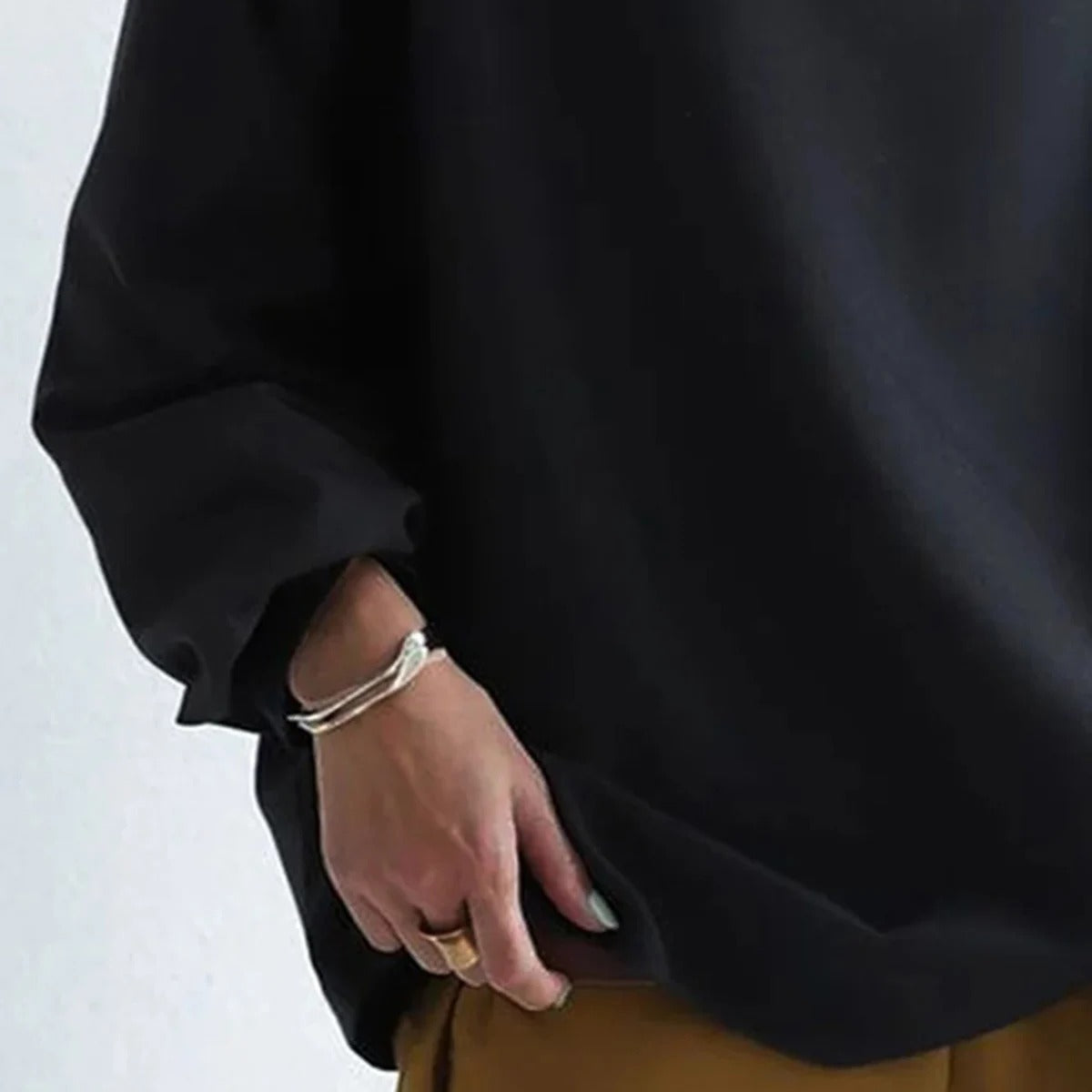 Adria | Black Long-Sleeve Sweater for Women