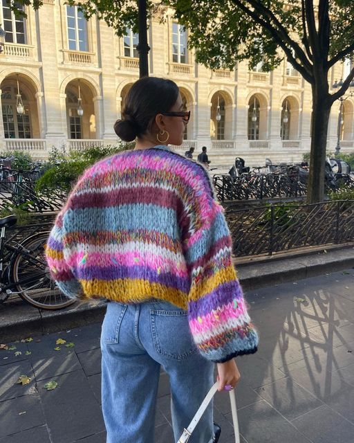 Open Front Design Chunky Knit Cardigan for Women in Vibrant Colors