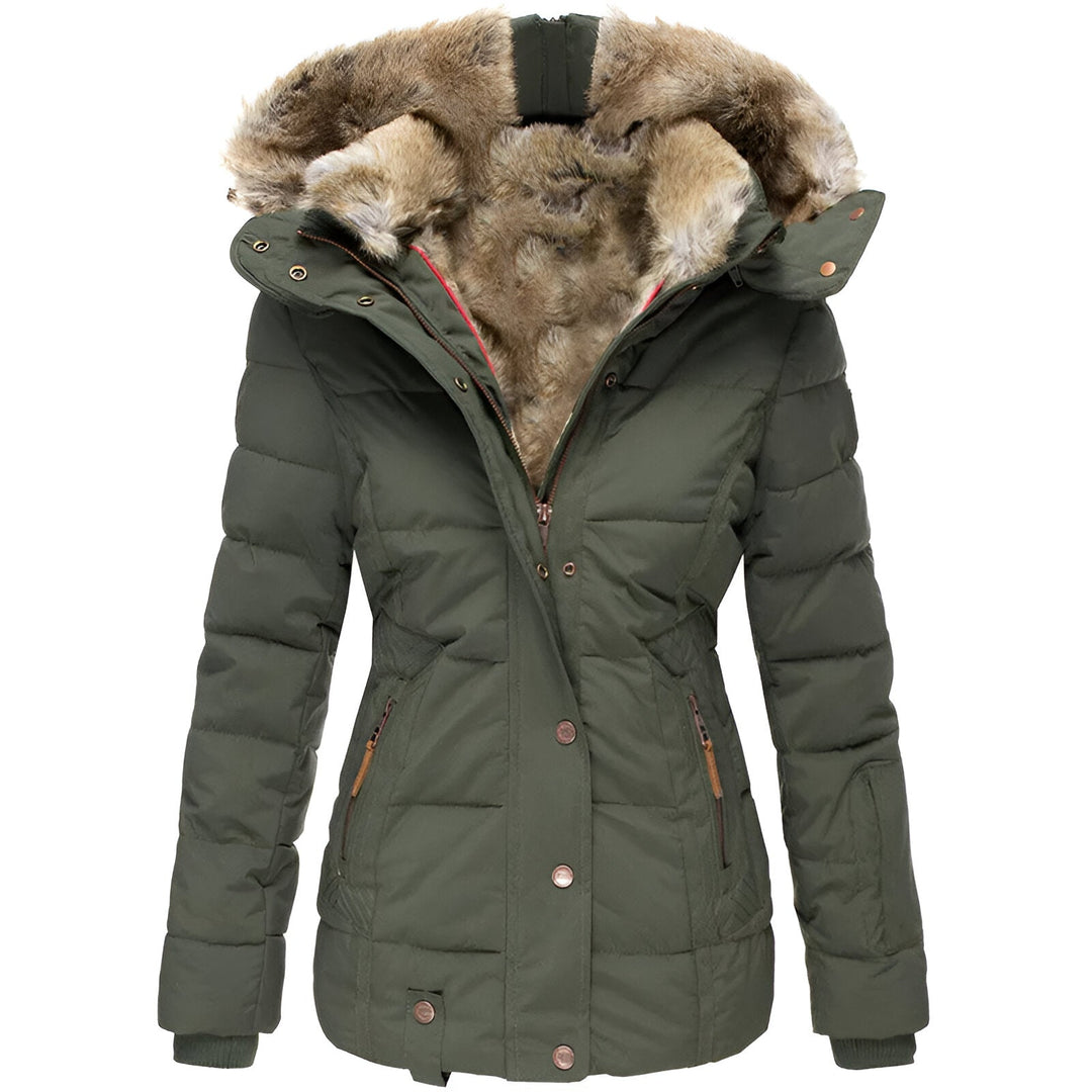 Women's Slim Fit Hooded Puffer Jacket